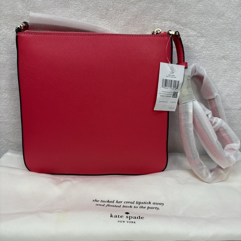Kate Spade Sadie Pink Leather Crossbody Bag Purse - Picture 5 of 8
